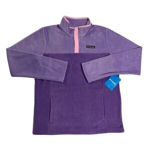 Columbia Youth Girls Warm Fleece Pullover Sweater Size XL ( 18 Years) Lavender